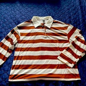 Striped collared shirt